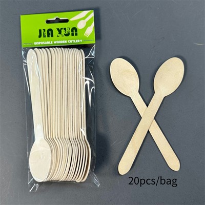 堆肥化可能な木製のスプーン